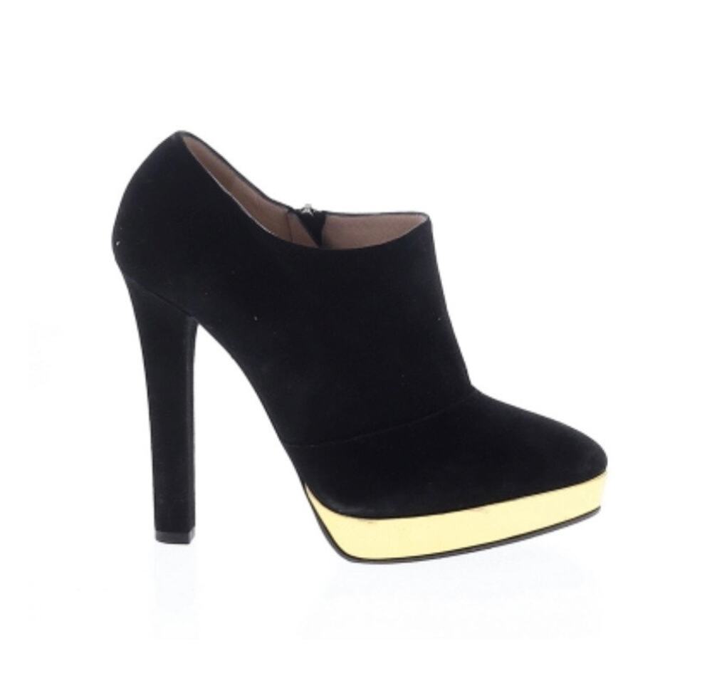Bottega Veneta Platform Ankle Boots Gold Black